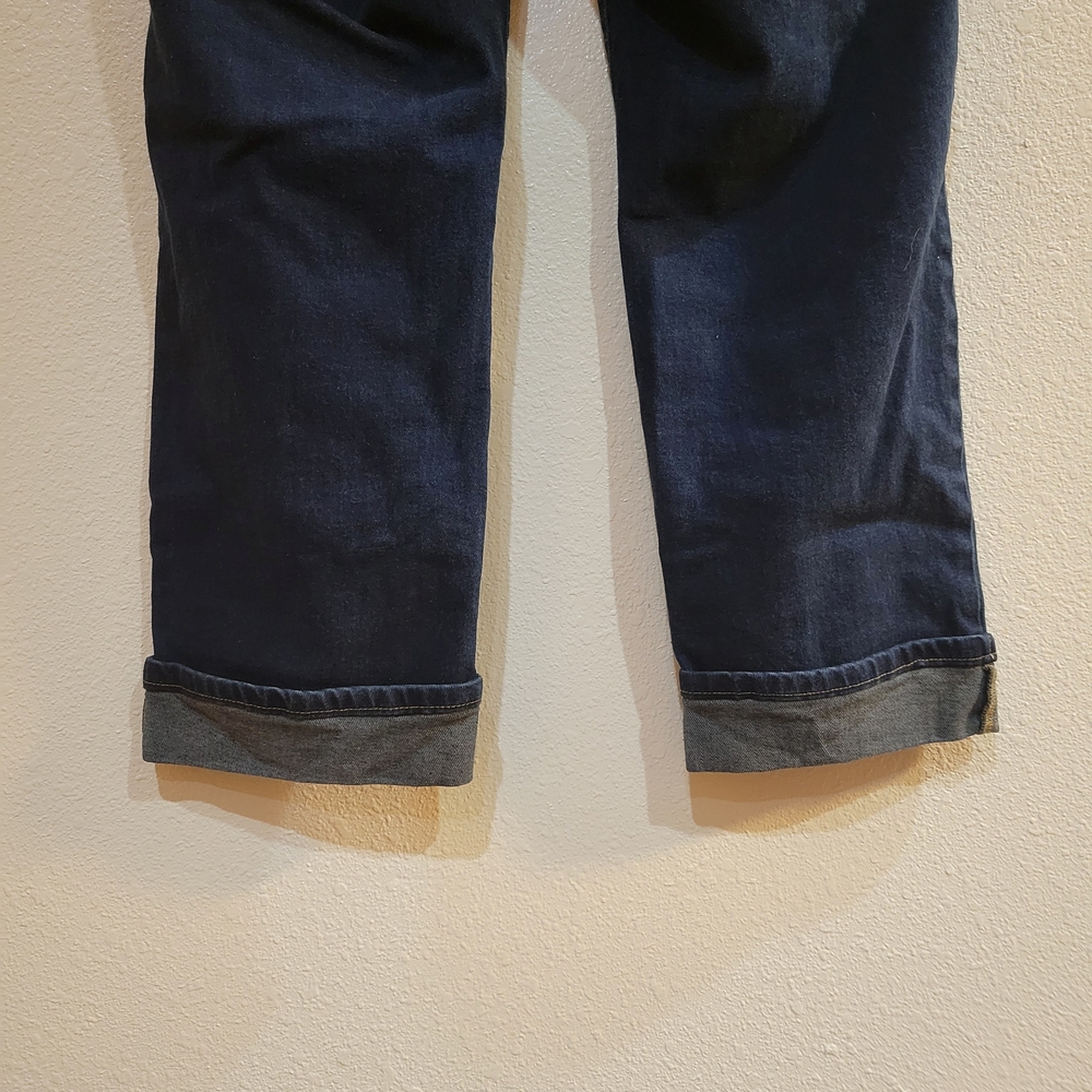 Michael Kors Navy Denim Jeans with Gold Button - Picture 6 of 7